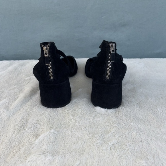 NWOT Eileen Fisher Black Suede Heels with Straps Size 7‎ - Picture 5 of 9